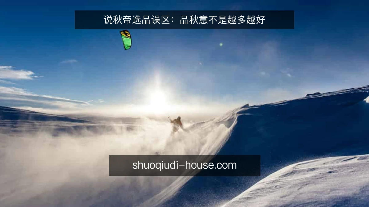 说秋帝选品误区:品秋意不是越多越好